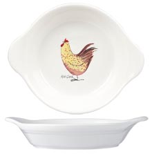 Handled Dish round ovenproof